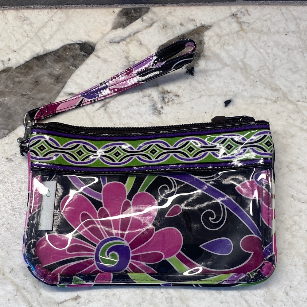 Floral Patterned Wristlet Clutch
